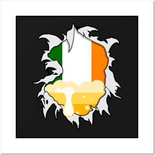 Irish Flag and Beer Posters and Art